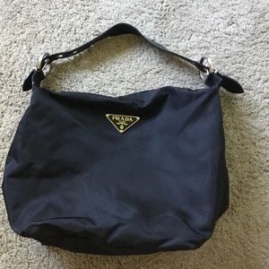 Black nylon Prada bag